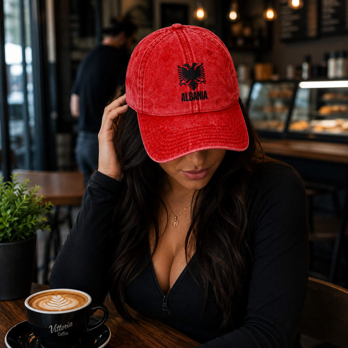 Shqip Wear Vintage Cord Cap Rot