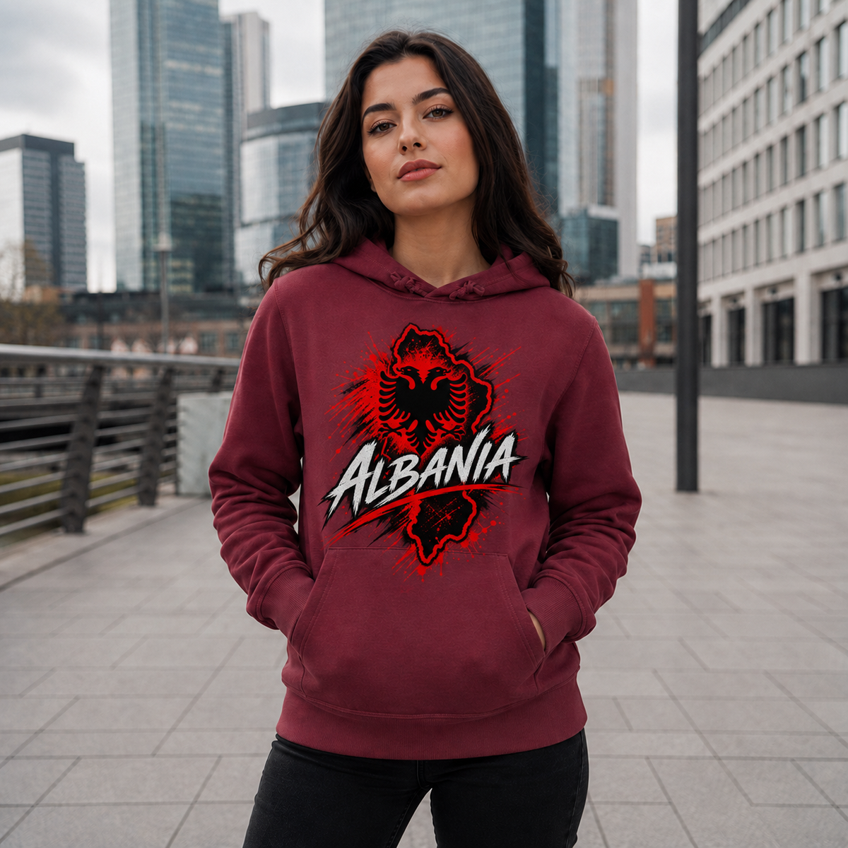 Albania Hoodie – Front & Back Edition