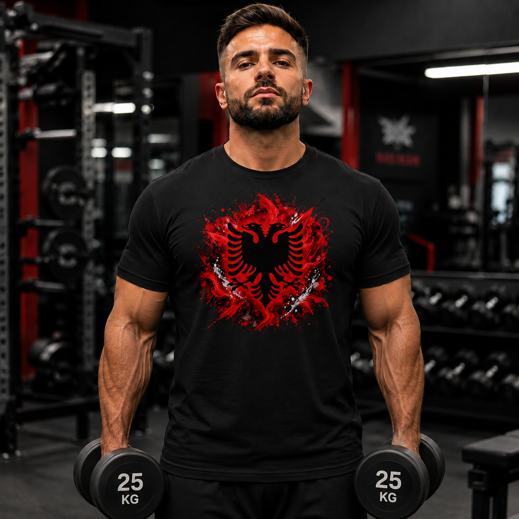 Shqip Performance T-Shirt – Strength meets Identity