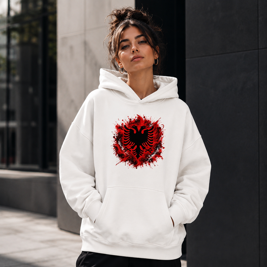 Heavy Cotton Premium Hoodie – Shqip Style
