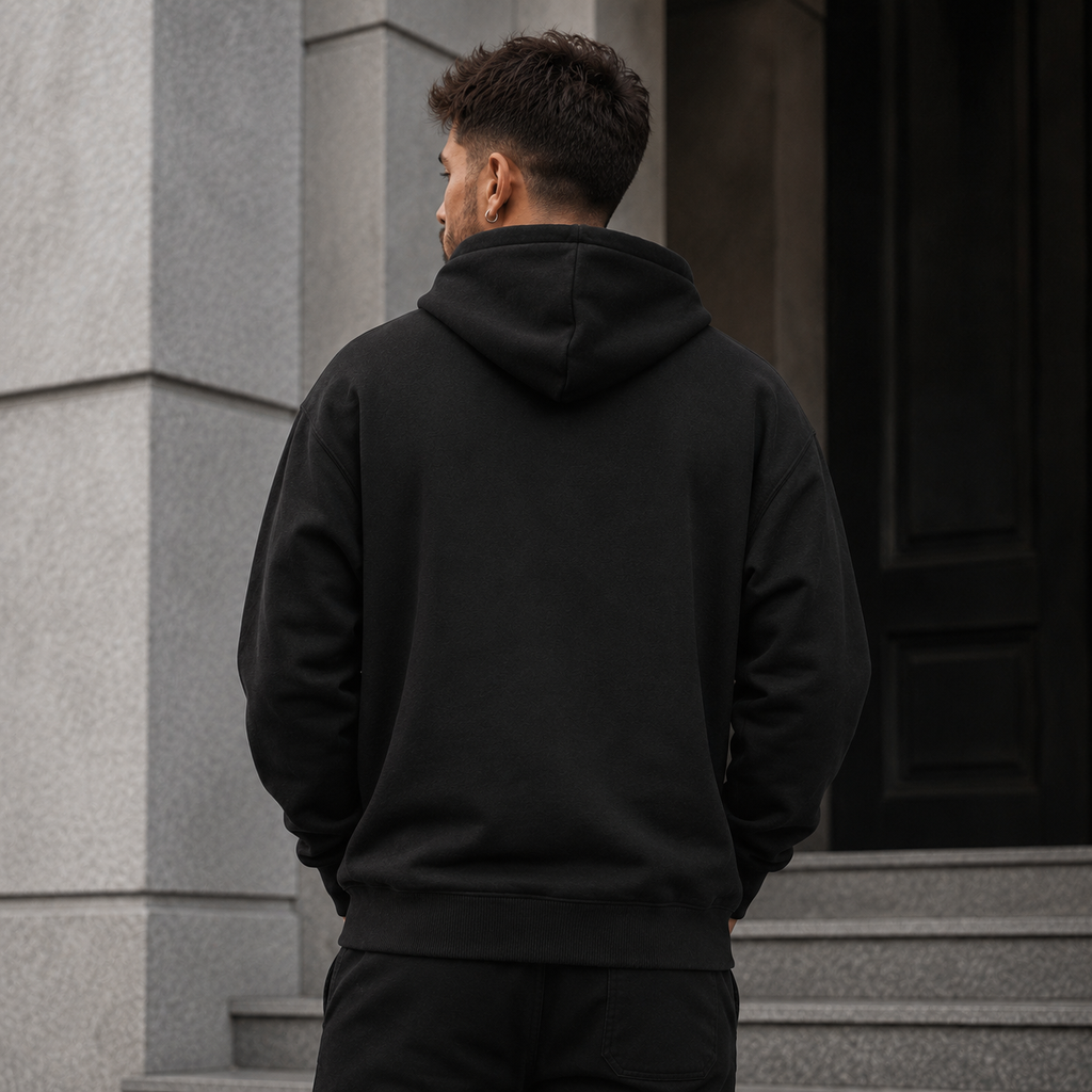 Premium Oversized Zipper Hoodie – Shqip Edition