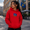 KOSOVA Edition Classic Hoodie Rot