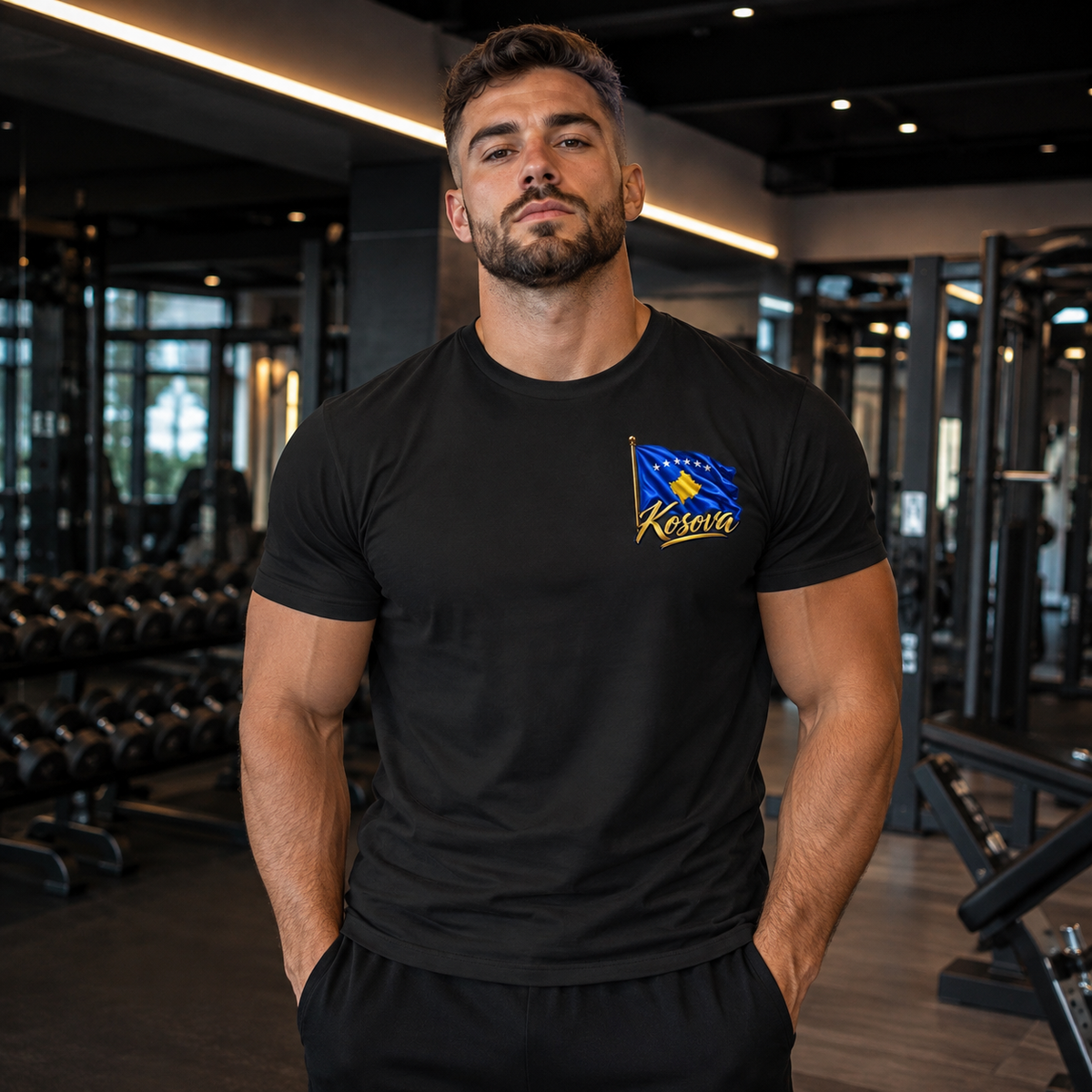 Kosova Edition Performance T-Shirt Schwarz